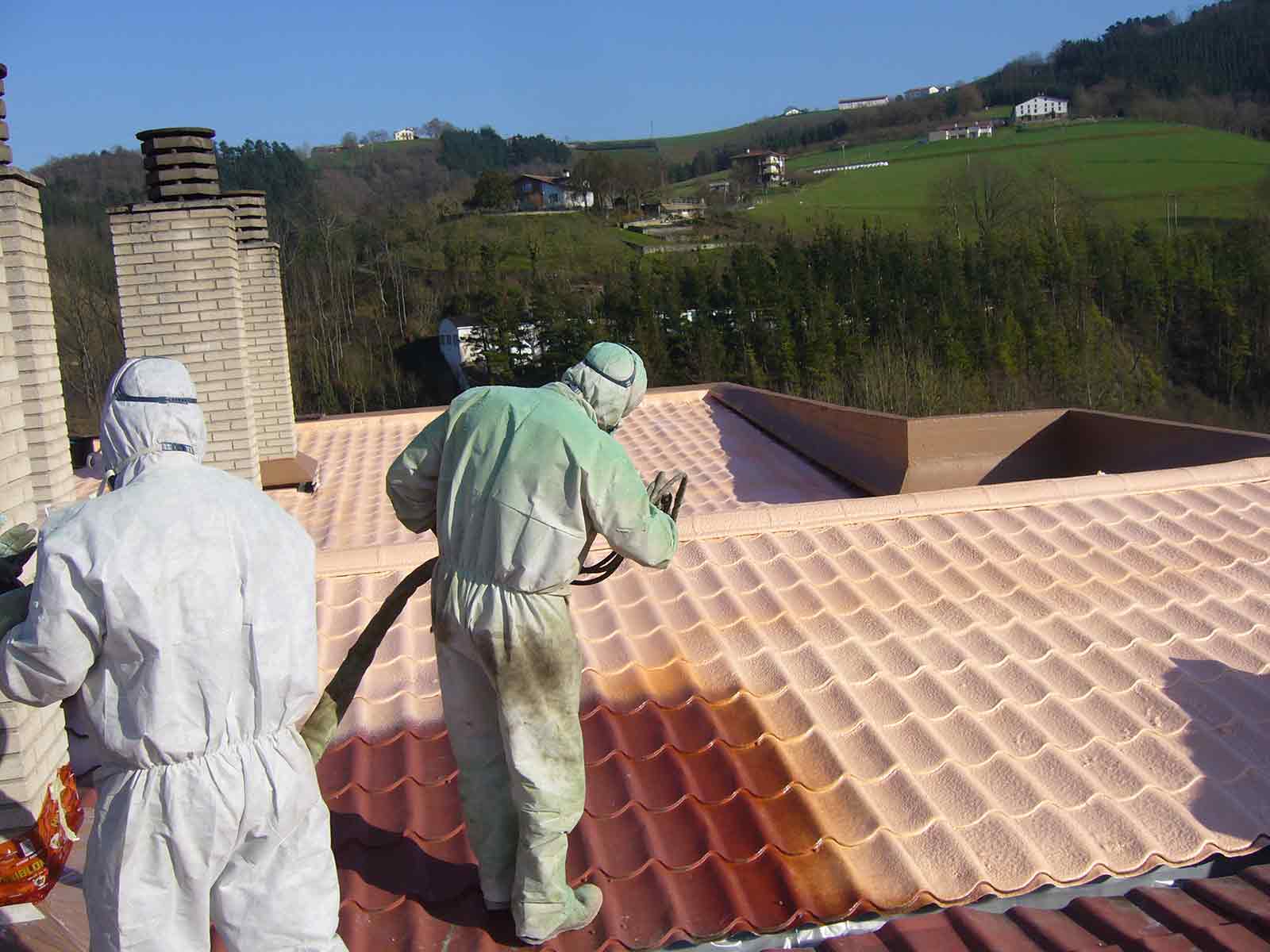 étanchéité toits plafonds polyurée
