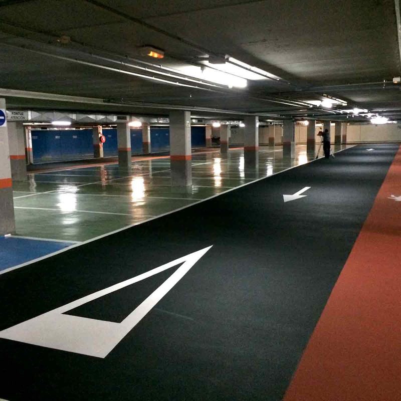 Poliurea ATKCOAT recubrimientos especiales en garajes y parkings
