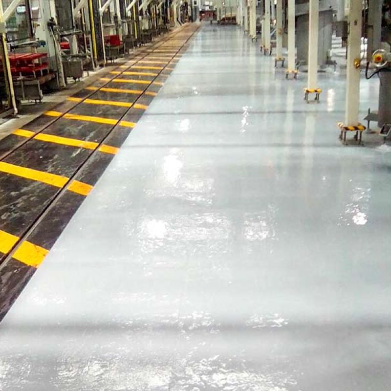 Aparkalekuaren zorua zoru industriala